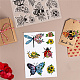 Timbri trasparenti a forma di farfalla Craspire per la creazione di cartoline DIY-WH0167-57-0201-3