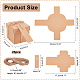 Kraft Paper Foldable Candy Boxes CON-WH0092-15-2
