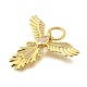 Латунные микро проложить кубического циркония подвески KK-S523-05G-2