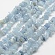 Chapelets de perles en aigue-marine naturelle X-G-F328-32-1