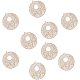 PH PandaHall 30 pcs 60mm Flat Round Undyed Hollow Wood Big Pendants for Earring Necklace Jewelry DIY Craft Making Tree Ornaments Hanging Ornament Decorations WOOD-PH0008-40-1