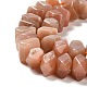 Chapelets de perles de pierre de soleil naturelle naturelles G-N327-05-12-4