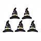 オペーク樹脂カボション  ハロウィンスタイル  魔女の帽子  ブラック  26x22.5x7mm X-CRES-N033-003A-1