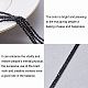 Pandahall Elite 2 Strands 15.5 inch Faceted Natural Black Spinel Round Beads Strands G-PH0034-13-3