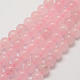 Chapelets de perles en quartz rose naturel G-G735-46-4mm-1