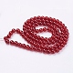 Crackle Glass Beads Strands X-CCG-Q001-8mm-18-2