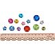 PandaHall About 144 Pcs Acrylic Sew on Rhinestone Faceted Flatback Crystal Buttons Gems for Clothing Wedding Dress Decoration BUTT-PH0005-01-3