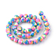 Chapelets de perle en pâte polymère manuel CLAY-Q230-25-2