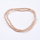 1 Strand Electroplate Imitation Jade Glass Beads Strands X-EGLA-J025-F06-2
