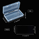 Nbeads 透明プラスチック記念紙幣収納袋  プラスチック記念紙幣収納ボックス付き  長方形  透明  17.1~17.3x8.3x0.01cm ABAG-NB0001-52-3
