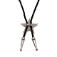 Stern-Lariat-Halskette für Männer und Frauen NJEW-WH0011-05AS-3
