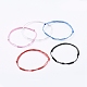 Bracelets réglables en corde de polyester ciré coréen BJEW-JB05068-01-1