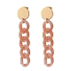 Boucles d'oreilles pendantes longues en acrylique avec chaîne gourmette pour femme EJEW-JE04771-5