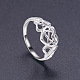 Shegrace fabuloso anillo de dedo de plata de ley 925 JR345A-3