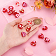 16pcs 8 Arten handgemachte Bunte Malerei-Perlen&nbsp;LAMP-GA0001-12-3