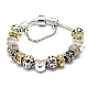Bracelets en alliage avec perles européennes avec strass BJEW-L602-05-1