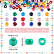 Sunnyclue 1800 Stück 18 Farben undurchsichtige Kunststoffperlen KY-SC0001-83-2