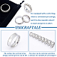 UNICRAFTALE 24pcs 8 Sizes Stainless Steel Grooved Finger Ring Blank Core Finger Rings Wide Band Empty Ring for Inlay Ring Jewelry Making Gift Size 5-14 Stainless Steel Color STAS-UN0041-45-5