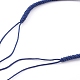 Herstellung von Armbändern aus geflochtenem Nylonfaden AJEW-JB00922-04-3
