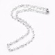 304 Stainless Steel Link Chains Necklaces NJEW-F242-03P-3
