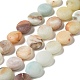Frosted Natural Flower Amazonite Beads Strands G-P489-04-1
