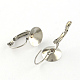 Smooth Surface 304 Stainless Steel Leverback Earring Findings STAS-R063-102-2
