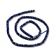 Naturales lapis lazuli de hebras de abalorios G-H278-02A-3