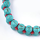 Synthetic Turquoise Beaded Stretch Bracelets BJEW-S134-79-2