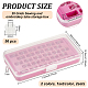BENECREAT 2 Sets 2 Color 28 Grid Plastic Sewing and Embroidery Bobbins Storage Box TOOL-BC0002-23-2