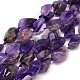 Natural Gemstone Amethyst Beads Strands G-L159-A-06A-1