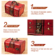 OLYCRAFT 2pcs Wooden Treasure Chest Box Antique Wooden Jewelry Keepsake Box Retro Wood Storage Box for for Jewelry AJEW-OC0001-24-6