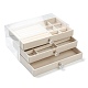 Cajas de joyería rectangulares de terciopelo y madera VBOX-P001-A02-5