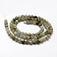 Faceted Natural Labradorite Beads Strands G-F364-17-4mm-2