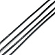 ラウンド牛革レザーコード  ブレスレットネックレス用レザーロープストリング  ブラック  6mm  約100ヤード/バンドル WL-Q007-6mm-2-3