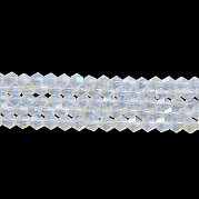 Имитация нефрита гальванических бисер пряди GLAA-F029-J4mm-D05