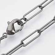 Колье из латуни круглой овальной формы MAK-S072-04B-B