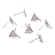 Серьги-гвоздики из нержавеющей стали 304 STAS-J032-10