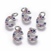 Латунные микро проложить кубического циркония подвески ZIRC-L070-38C-P