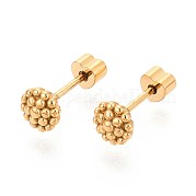 Серьги-гвоздики из нержавеющей стали 304 EJEW-T047-10G