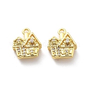 Латунные микро проложить кубического циркония подвески KK-U049-04G-02