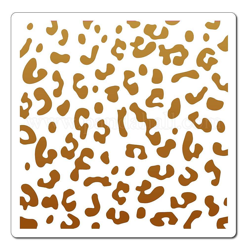 Wholesale GORGECRAFT Leopard Print Stencil Template Geometric Pattern ...