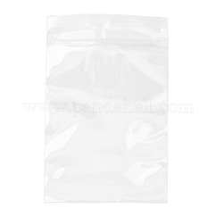 Bolsas con cierre de cremallera de polipropileno, sello superior, bolsas resellables, bolsa autoadhesiva, Rectángulo, Claro, 7x4.5 cm, espesor unilateral: 2 mil (0.065 mm), medida interior: 6x3.5 cm