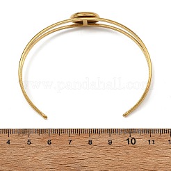Armreifen aus Edelstahl 304 und natürlicher Paua-Muschel für Damen&nbsp;BJEW-JB14122-02
