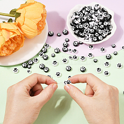 400pcs 4 Arten undurchsichtige Acrylperlen&nbsp;OACR-SP0001-56
