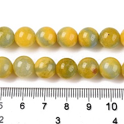 Gefärbt natürlichen weißen Jade Perlen Stränge&nbsp;G-T138-10mm-210-26