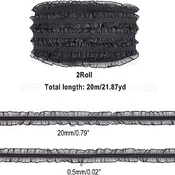 Cordon en fibre élastique chinlon plissé&nbsp;OCOR-WH0074-62