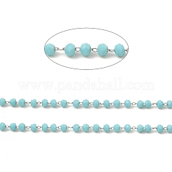 Catena di perline rotonde di vetro&nbsp;CHS-B003-01B