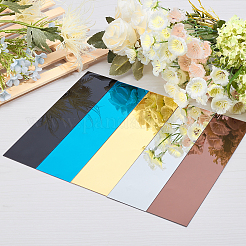 10 espejo rectangular acrílico de 5 colores para decoración de pared.&nbsp;DIY-GA0002-13