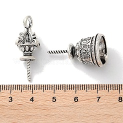 Anhänger aus Messing im tibetischen Stil mit Gestellbeschichtung&nbsp;KK-M284-02AS