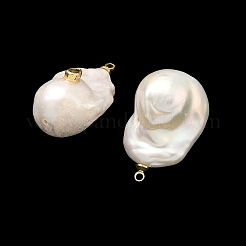 Anhänger aus Messing und Perlmutt mit Mikropavé-Fassung aus Zirkonia&nbsp;KK-H259-13B-G01